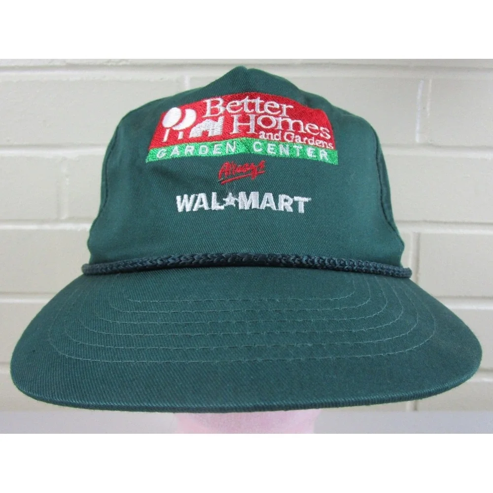 Vintage‎ 80s Walmart Snapback Hat Cap 25th Anniversary Garden Center Lot of 2